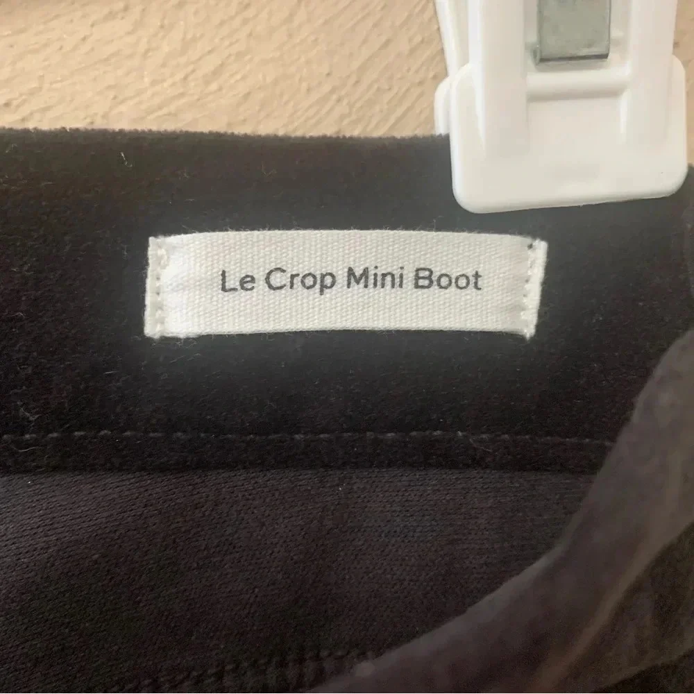 Frame Le Crop Mini Boot Velvet Pants